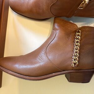Coach Corine Leather Chain Booties